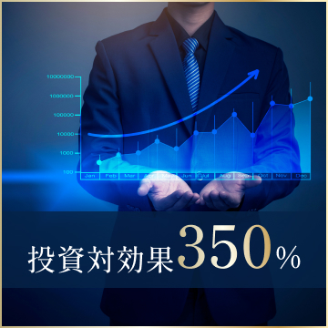 投資対効果350%